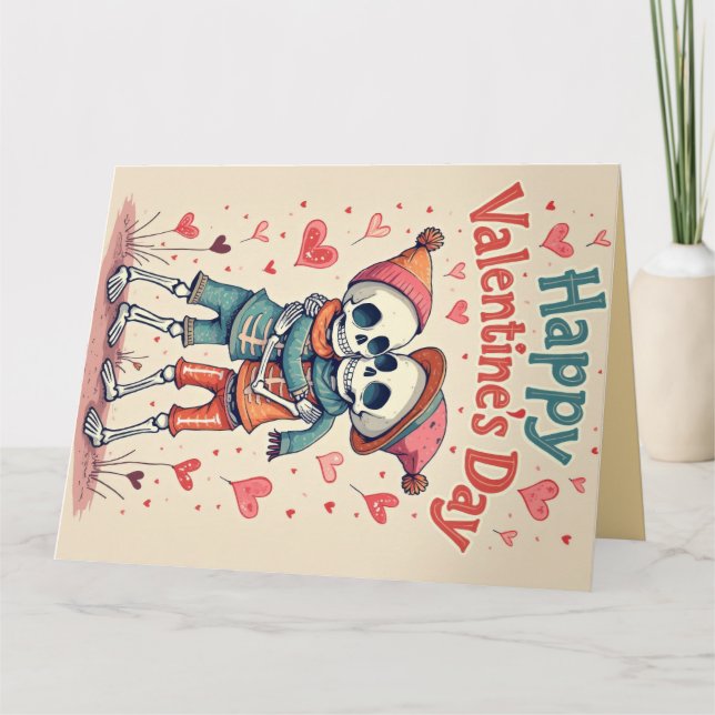 Eternale Embrace Valentine Card Karte (Vorderseite)