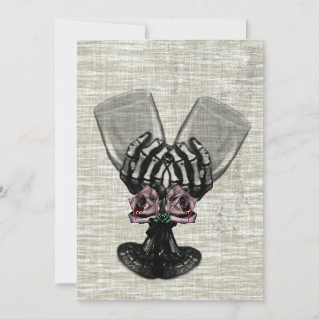 Eternity Gothic Vintage Wedding Einladung (Vorderseite)