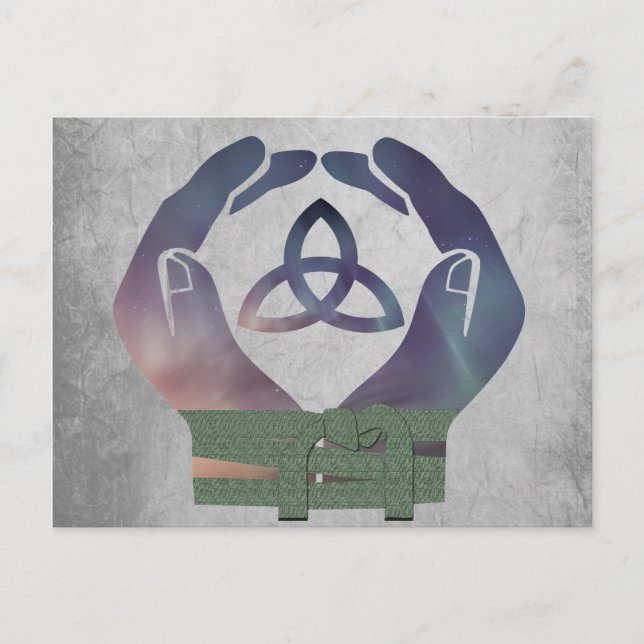 Eternity Handfast Save the Date Postkarte (Vorderseite)