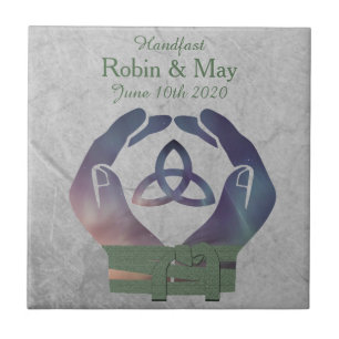 Eternity Handfasting Keepake Tile Geschenk Fliese