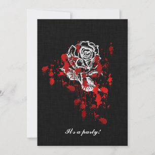 Eternity Rose Vampire Goth Wedding Einladung