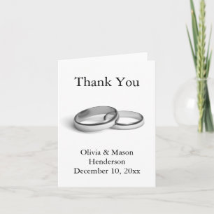 Eternity Thank You Card (white) Dankeskarte