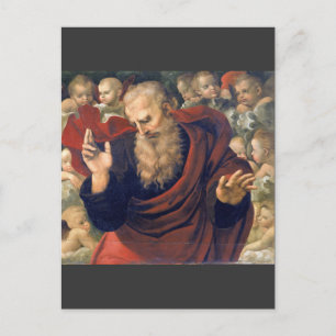 eterno e angeli von Raffaello Sanzio da Urbino Postkarte