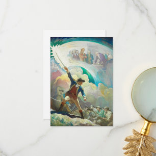 Ethan Allen, Vorläufer der Unabhängigkeit von Wyet Dankeskarte