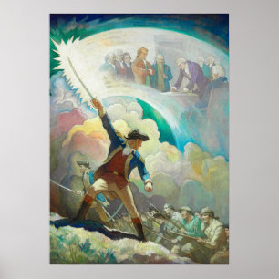 Ethan Allen, Vorläufer der Unabhängigkeit von Wyet Poster