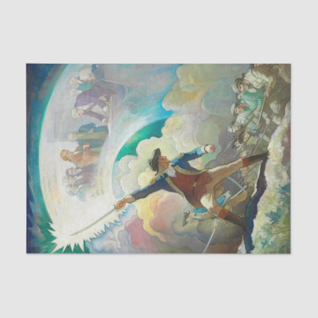 Ethan Allen, Vorläufer der Unabhängigkeit von Wyet Seidenpapier (Vorderseite)