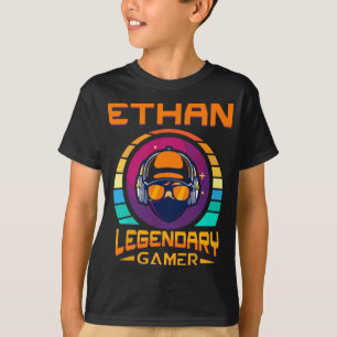 Ethan Legendary Gamer - Geschenk Personalisierter T-Shirt