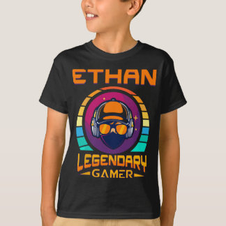 Ethan Legendary Gamer - Geschenk Personalisierter  T-Shirt