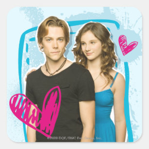 Ethan u. Tara Quadratischer Aufkleber