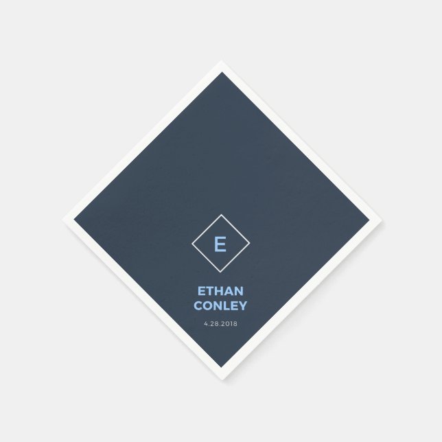 Ethan's Bar Mitzvah Cocktail Napkin Serviette (Ecke)