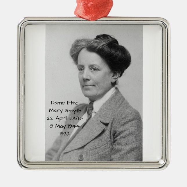 Ethel Mary Smyth, 1922 Ornament Aus Metall (Vorne)