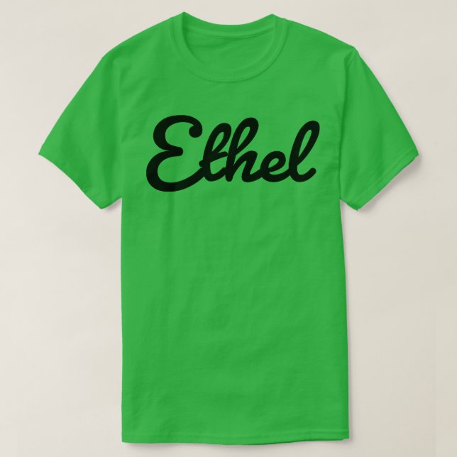 Ethel Name Typografie T-Shirt (Design vorne)