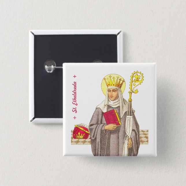 Etheldreda (Audrey) (P 003) Button (Vorne & Hinten)