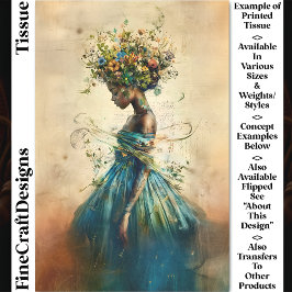 Ethereal Afrikanische Amerikanerin CZ4L Decoupage Seidenpapier