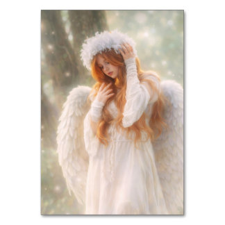 Ethereal Angel in the Forest Tischnummer