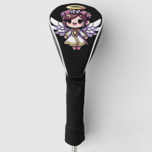 Ethereal Angelic Chibi - Engel, Halo, Blume Golf Headcover