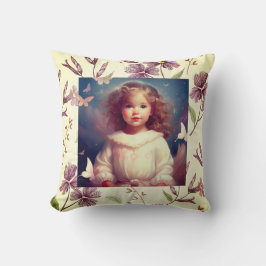 Ethereal Angelic Vintag Girl Throw Kissen