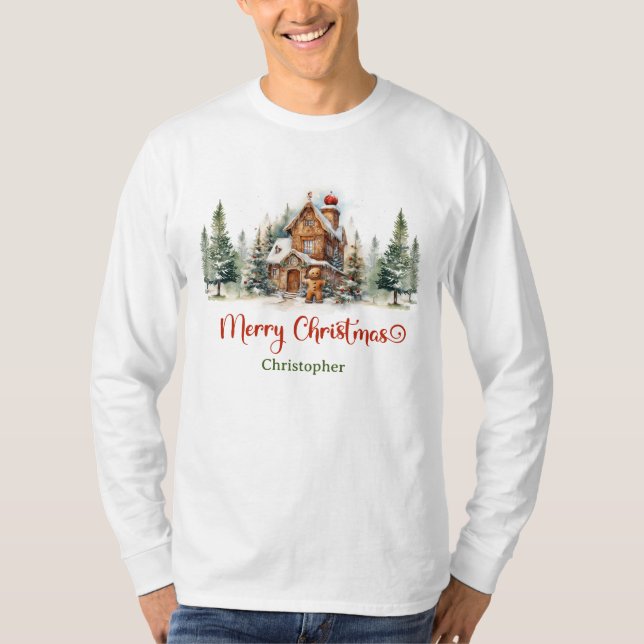 Ethereal Aquarellhaus T-Shirt (Vorderseite)