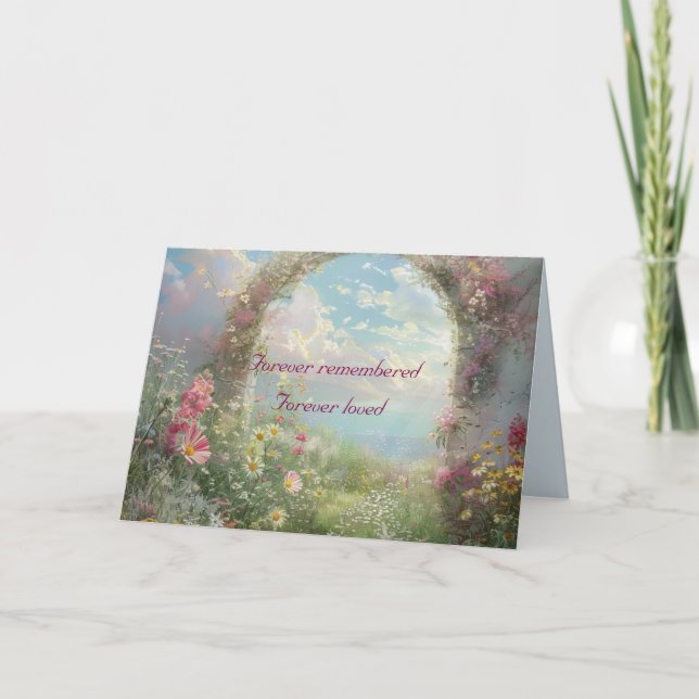 ETHEREAL ARCH SYMPATHY CARD DANKESKARTE (Vorderseite)