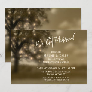 Ethereal Baum & Lichter, Hochzeitsempfang Wir habe Einladung