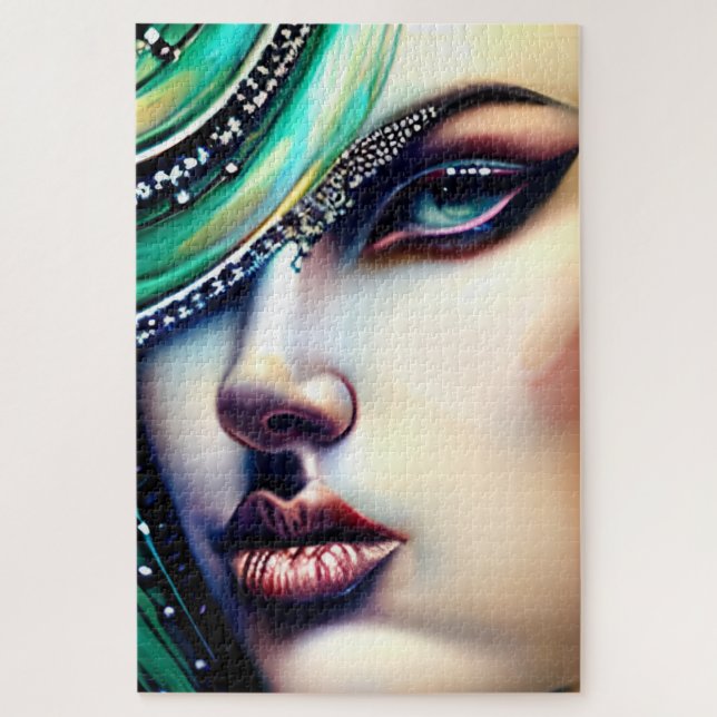 Ethereal Beauty Funkelnd Juwelen Puzzle (Vertikal)