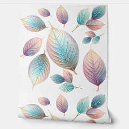 Ethereal Beauty Soft Tone Whimsical Pastel Blätter Tapete
