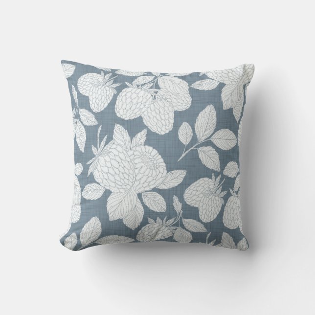 Ethereal Berry Leaf Pillow Kissen (Vorderseite)