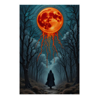 Ethereal bestickte Dämmerung Poster