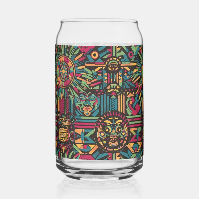 Ethereal Blau "Eclipsed Suns and Pyramids" Can Gla Dosenglas (Vorderseite)