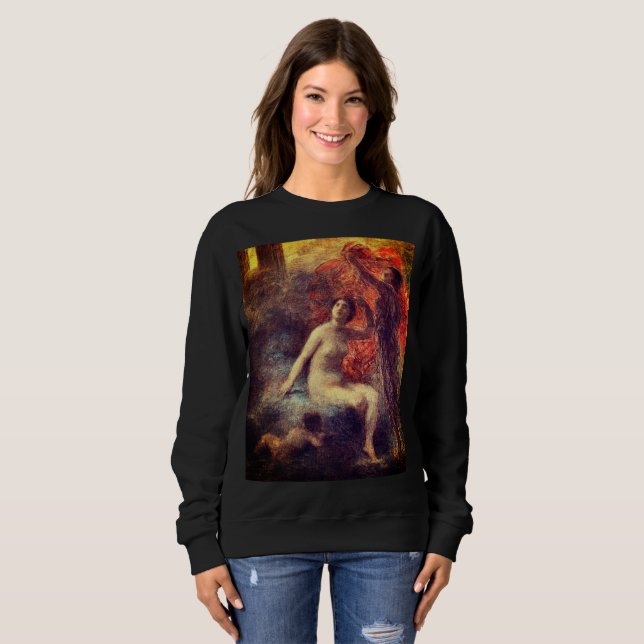Ethereal Bliss: Der Palast von Aurora von H.F.Lato Sweatshirt (Vorne ganz)