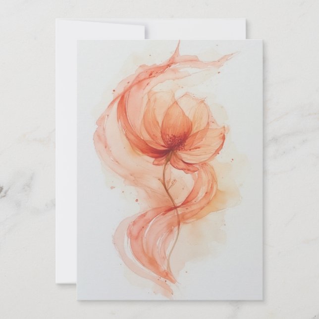 Ethereal Bloom Dankeskarte (Vorderseite)