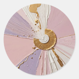 Ethereal Bloom Runder Aufkleber