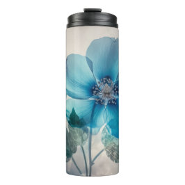 Ethereal Blue Blossom Thermosbecher