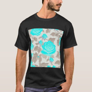 Ethereal Blue Ghost Rose V1 T-Shirt