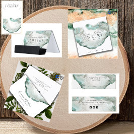 Ethereal Blue Green Agate Jewelier Designer Banner