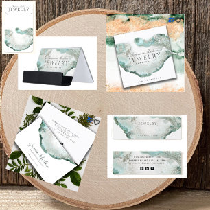 Ethereal Blue Green Agate Jewelier Designer Banner