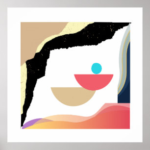 "Ethereal Boho Vibes: Ein zeitloses ästhetisches D Poster