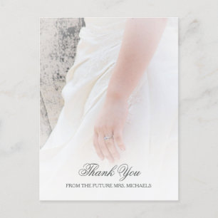 Ethereal Brides Hand Foto Brautparty Vielen Dank Postkarte