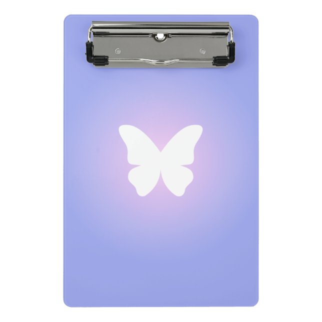 Ethereal Butterfly Glow Mini Klemmbrett (Vorderseite)