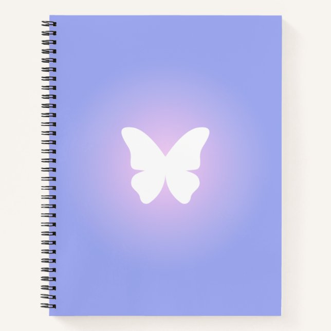 Ethereal Butterfly Glow Notizbuch (Vorderseite)