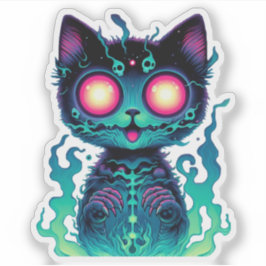 Ethereal Cat Shadow Aufkleber