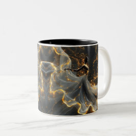 Ethereal Dance of Light, Enchanting Art, Gift for Zweifarbige Tasse