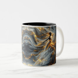 Ethereal Dance of Light, Enchanting Art, Gift for Zweifarbige Tasse