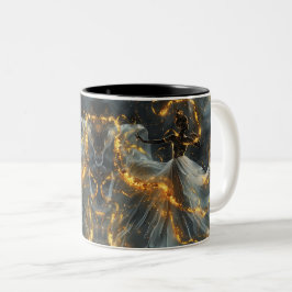 Ethereal Dance of Light, Enchanting Art, Gift for Zweifarbige Tasse