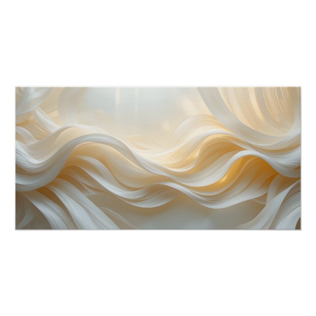 Ethereal Drapery in Papier Poster (Vorderseite)