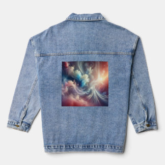 Ethereal Dreamscape - Abstrakte Kunst Jeansjacke
