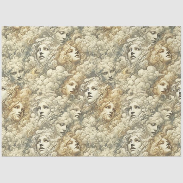 Ethereal Drift – Gothic Victorian Seidenpapier (Vorderseite)