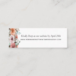 Ethereal Dusty Blue Blush Pink Floral Website UAwg Mini Visitenkarte