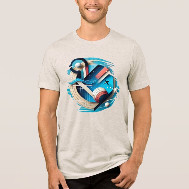 Ethereal Echo - T - Shirt für digitale Kunst (Vorderseite)