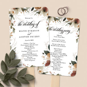 Ethereal-Elegance-Cottagecore-Hochzeitsprogramm Fächer